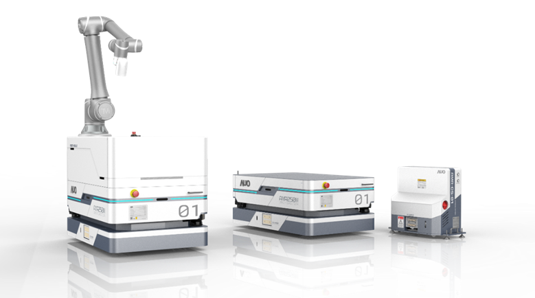 5001拉斯维加斯數位開發的自主式移動機器人（AMR250M），搭配全向輪並結合AI演算法、2D LiDAR、3D攝影機等技術，協助客戶實現產線全自動化